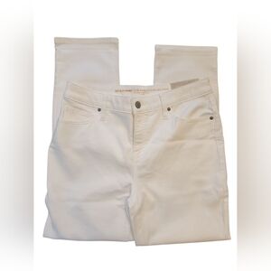 Chico So Slimming Girlfriend Slim Leg Crop White 4R Demure Classic Office Work